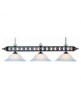 Elk  190-1-BK-M  Designer Classic 3 Light Pool Light Pendant 